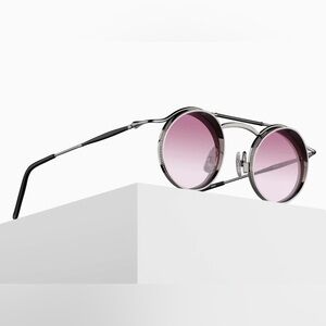 Matsuda Black and Pink Gradient Sunglasses